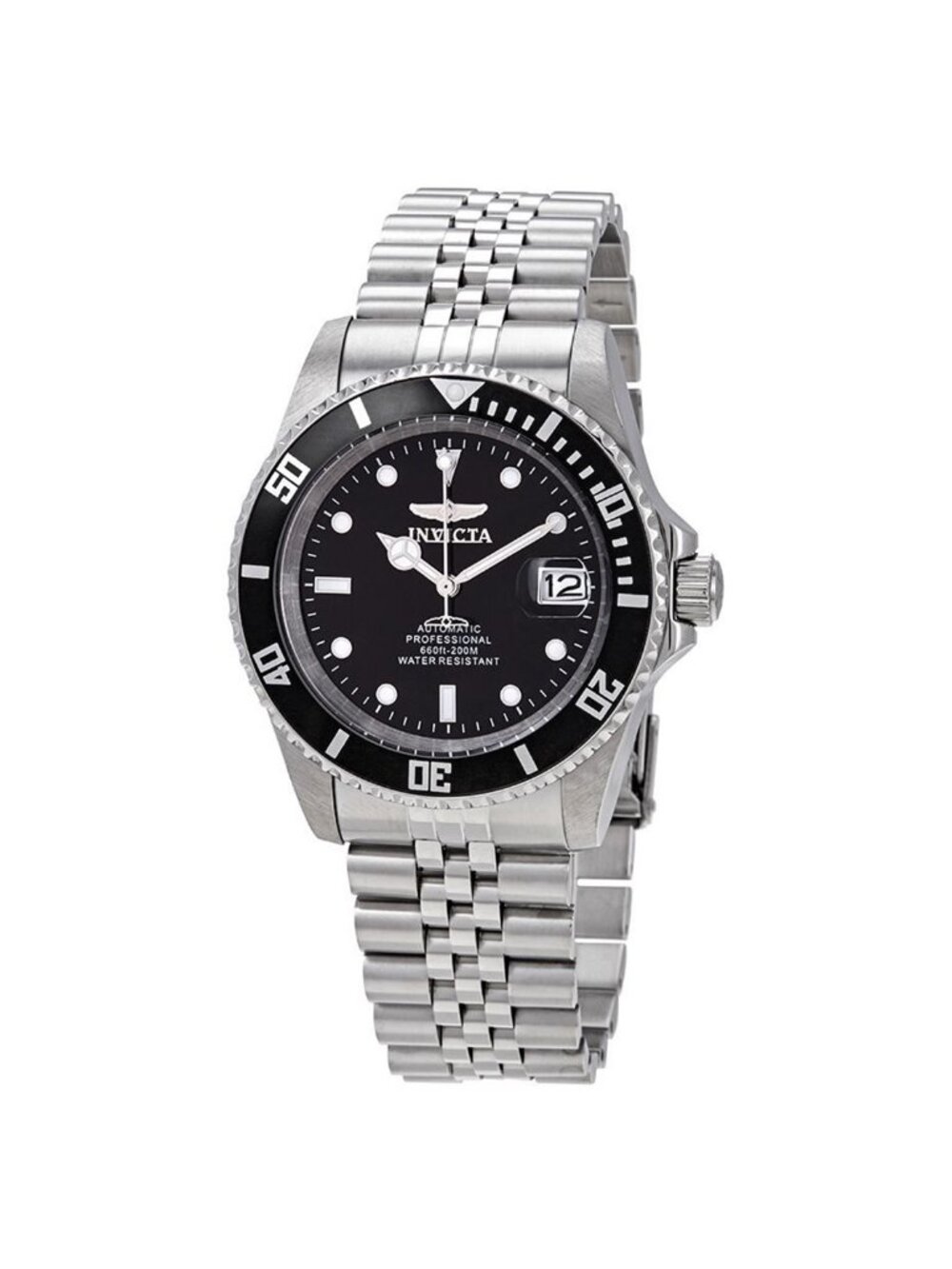 NWT Invicta Pro Diver Automatic Black Dial Stainless Steel Men's Watch